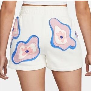 Nike Project UPHORIA Women's Patched Flower Sweat Shorts White small SOLD OUT